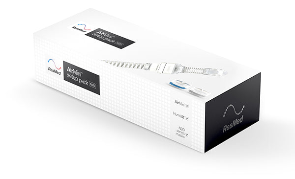 ResMed AirMini™ Mask Setup Pack with AirFit™ P10 Nasal Pillow CPAP Mask